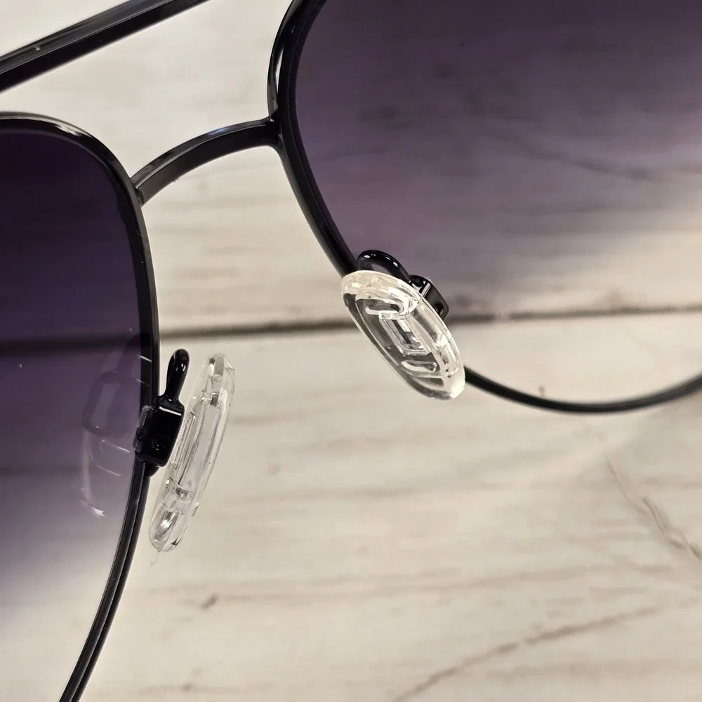 NEW Quay Australia High Key Mini Sunglasses BLK‎ Fade Aviator QC-000268-BLK/FADE